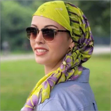 Foulard en coton pour cheveux