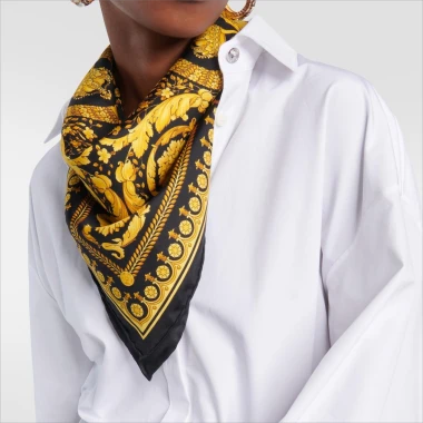 Foulard en soie sergée pour femme